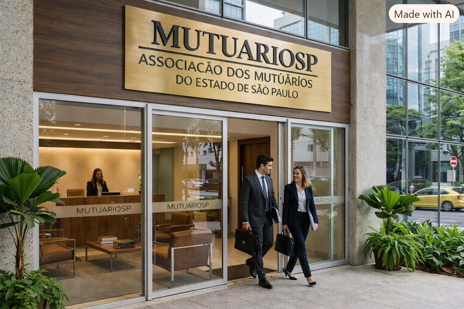 Fachada e Acesso Principal da MUTUARIOSP